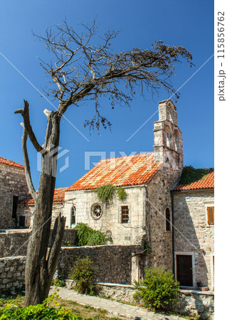 Scenic little chapel in downtown of Budva Scenic little chapel in downtown of Budva 115856762