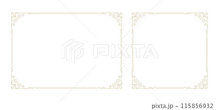 Decorative vintage ornament frame vector design element 115856932