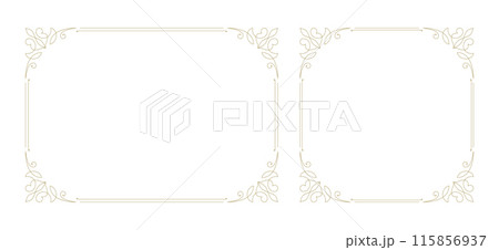 Decorative vintage ornament frame vector design element 115856937