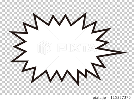 向量資料是一個鋸齒狀、朝右的語音氣泡,其線寬可以更改。 向量資料是一個鋸齒狀、朝右的語音氣泡,其線寬可以更改。 115857370