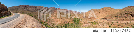 Great panoramic landscape of the Anti-Atlas mountains 115857427