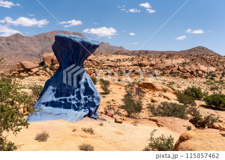Great panoramic landscape of the Anti-Atlas mountains Great panoramic landscape of the Anti-Atlas mountains 115857462