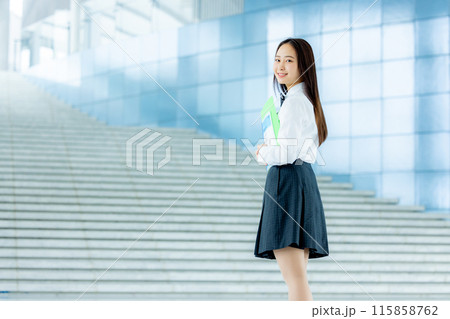 女子高生 学校 制服 女子高生 学校 制服 115858762