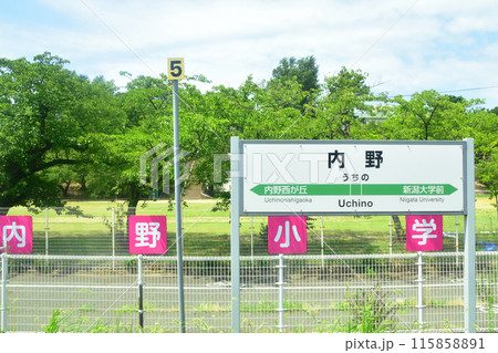 JR東日本越後線の越後赤塚駅から新潟駅までの車窓風景(2022年夏) 115858891
