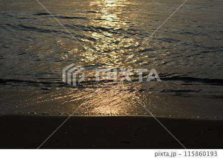 夕日に輝く水面 夕日に輝く水面 115860193