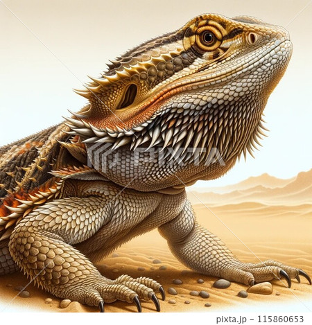 フトアゴヒゲトカゲ 115860653