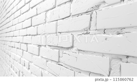 白いレンガの背景 白いレンガの背景 115860762