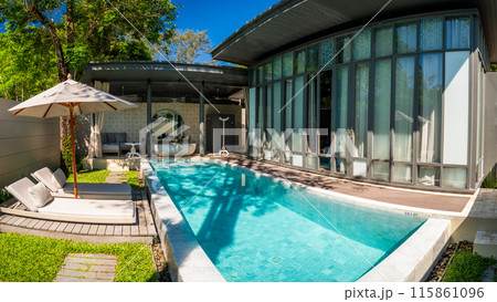 Private pool villa in Mai Khao Beach Resort in Phuket Thailand Private pool villa in Mai Khao Beach Resort in Phuket Thailand 115861096
