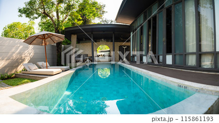 Private pool villa in Mai Khao Beach Resort in Phuket Thailand 115861193