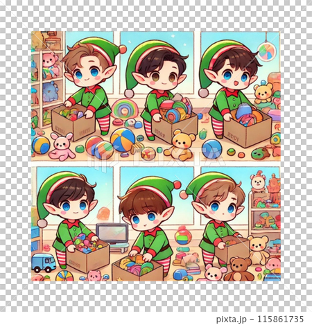 大量のおもちゃを整理整頓するキッズ 漫画イラスト Generative AI 大量のおもちゃを整理整頓するキッズ 漫画イラスト Generative AI 115861735