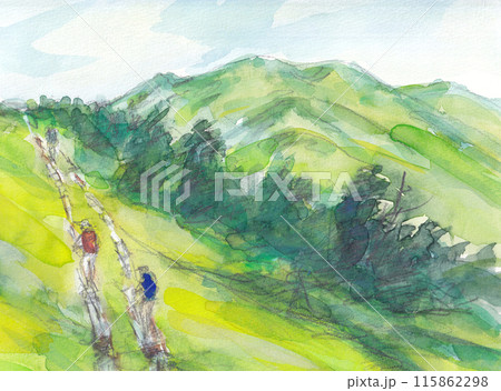 会津駒ヶ岳を行く 115862298