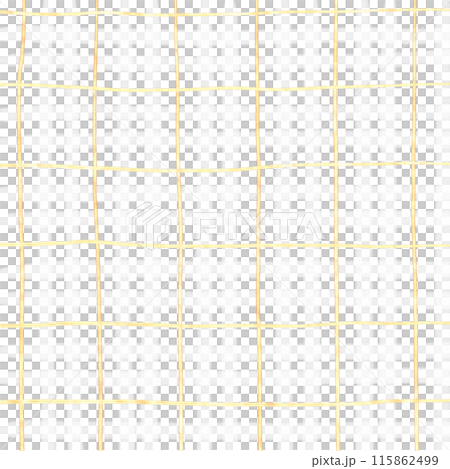 White Gold Plaid Gingham Check Hand Drawn Background Overlay 115862499