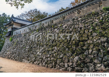 岡山 備中松山城 石垣と城壁 115862529