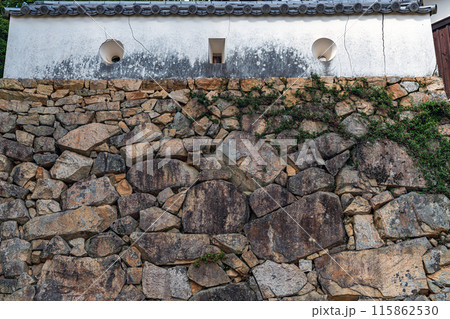 岡山 備中松山城 石垣と城壁 115862530