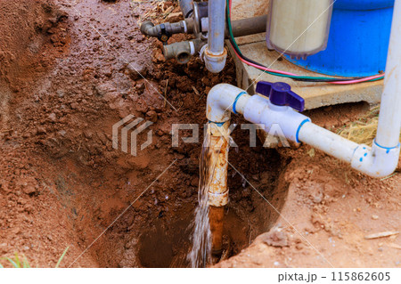 Maintenance of private residence artesian well pump for water supply Maintenance of private residence artesian well pump for water supply 115862605