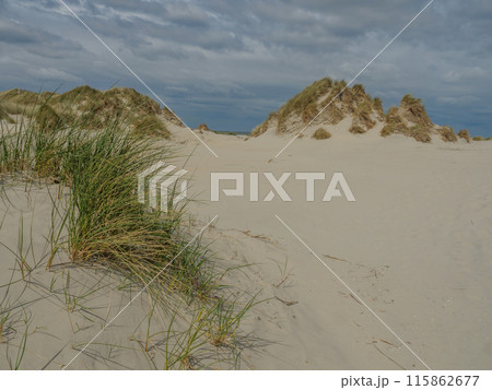 the island of Ameland in the dutch north sea 115862677