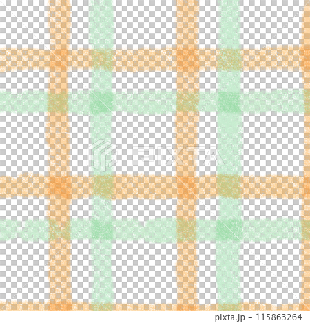Orange Green Plaid Gingham Check Hand Drawn Background Overlay Orange Green Plaid Gingham Check Hand Drawn Background Overlay 115863264