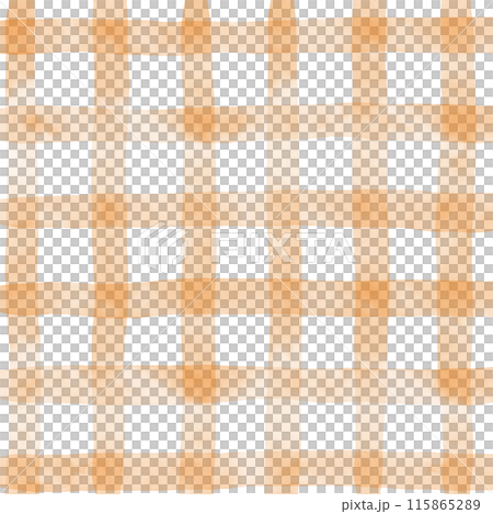 Orange Plaid Hand Drawn Background Overlay 115865289