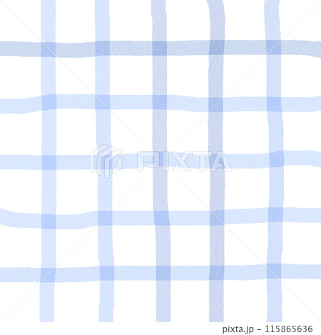 Blue Plaid Hand Drawn Background Overlay 115865636