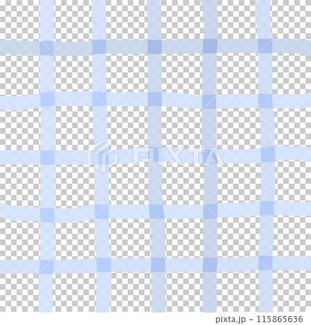 Blue Plaid Hand Drawn Background Overlay 115865636