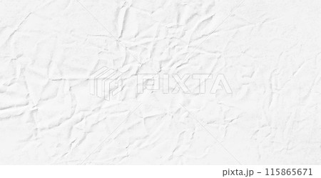 Vector wrinkled white paper texture. Realistic background Vector wrinkled white paper texture. Realistic background 115865671