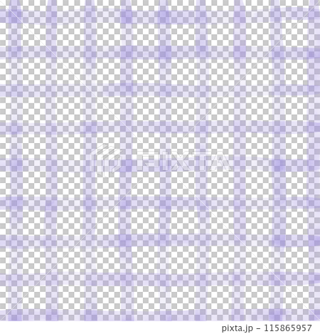 Purple Plaid Gingham Check Hand Drawn Background Overlay 115865957