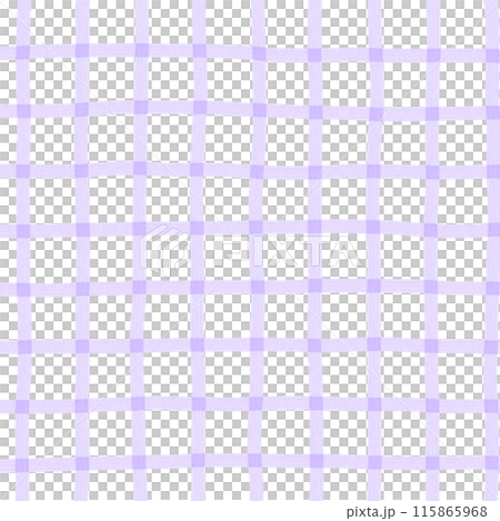 Purple Plaid Gingham Check Hand Drawn Background Overlay 115865968