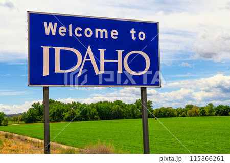 Welcome to Idaho State Sign 115866261