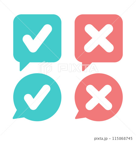 シンプルなチェックマーク シンプルなチェックマーク 115868745
