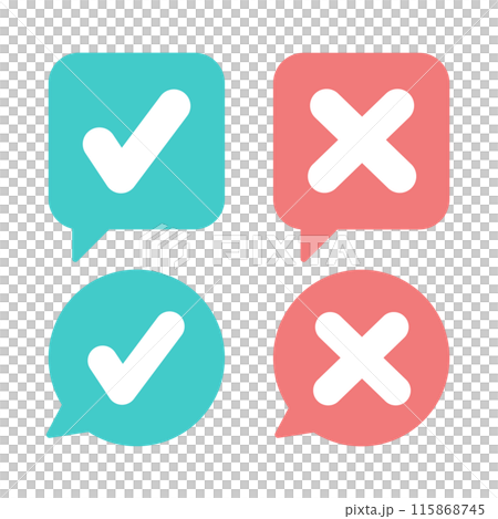 シンプルなチェックマーク シンプルなチェックマーク 115868745