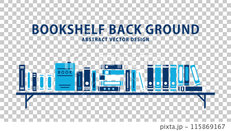 本棚に並ぶ本 書籍 ビジネス 読書 勉強 学習 知識 背景イラスト 青 本棚に並ぶ本 書籍 ビジネス 読書 勉強 学習 知識 背景イラスト 青 115869167