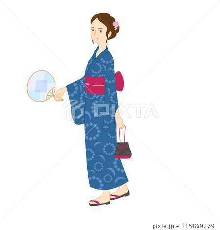 浴衣を着た女性 115869279