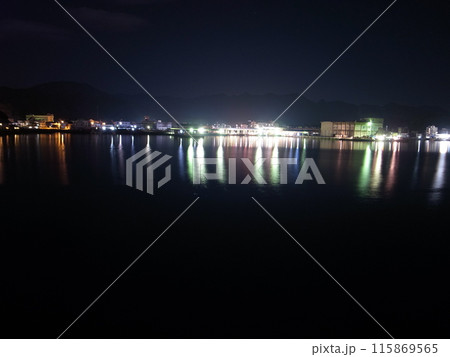 海に浮かぶ漁船 115869565