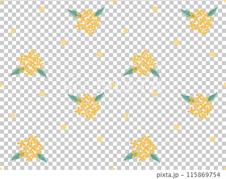 金木犀 シームレスパターン背景 115869754