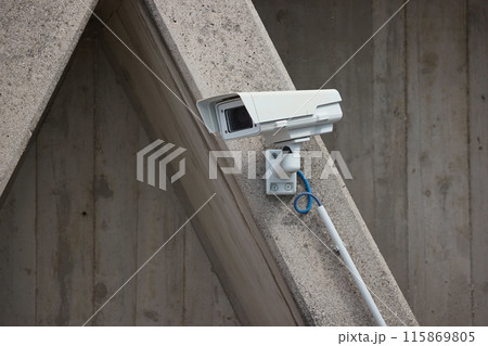 Security Camera of a Building 115869805