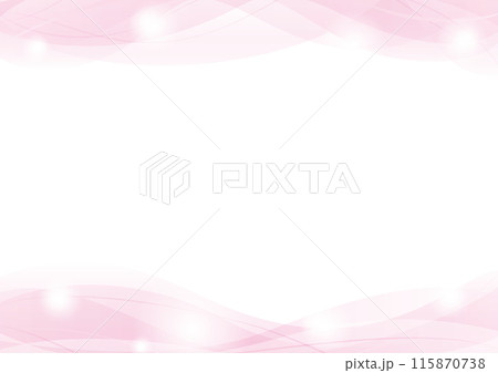 波と光の高級感ある抽象的な背景イラスト　ピンク 115870738