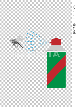 Mosquito and insecticide Mosquito and insecticide 115871289