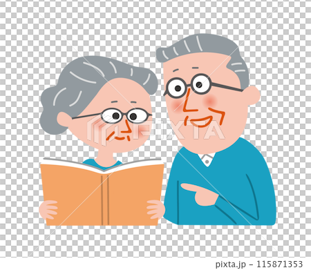 年長夫婦讀書 年長夫婦讀書 115871353