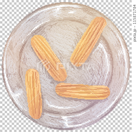 Eclair in pixel art style Eclair in pixel art style 115871784