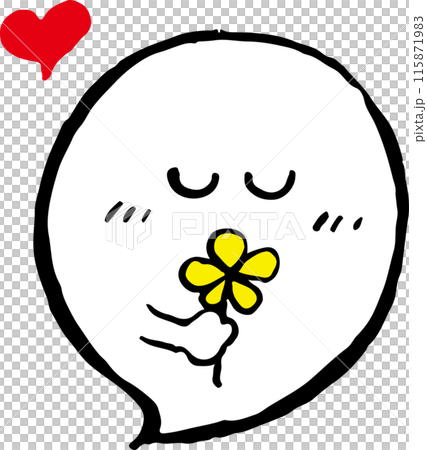 A cute ghost who loves flowers 115871983