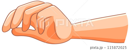 Relaxed Hand Gesture Illustration Relaxed Hand Gesture Illustration 115872025