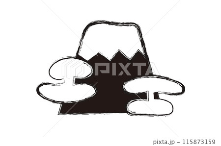 和素材　富士山ハンコ 115873159
