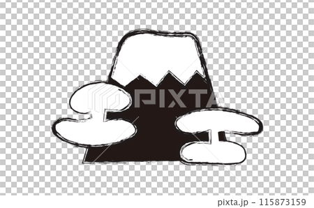 和素材　富士山ハンコ 115873159