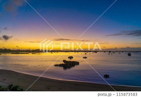 佐和田の浜の夕焼け 佐和田の浜の夕焼け 115873583