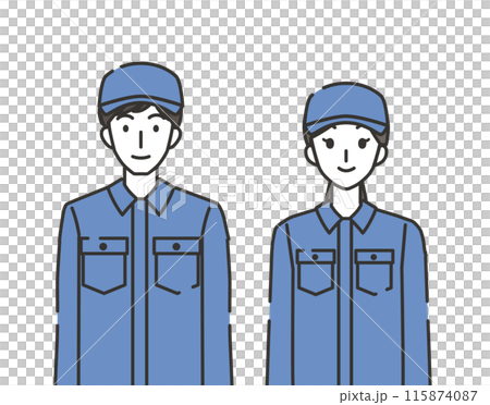男女清潔工插畫 115874087