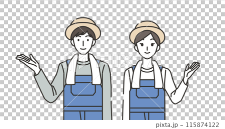 Introducing male and female farmers 115874122