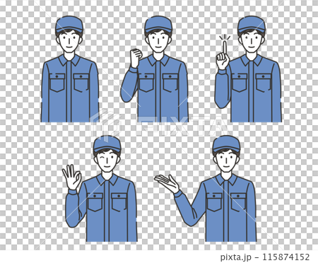 男性清潔工插畫集 115874152