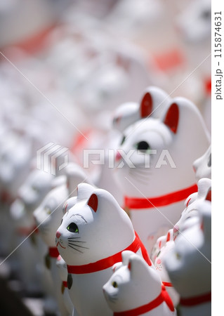 招き猫が福を招いて商売繁盛 115874631