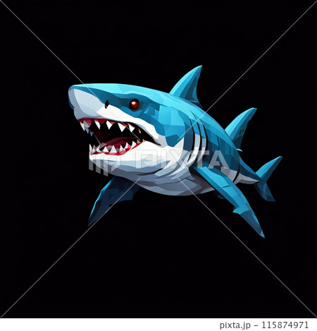the Geometric Predator - The Fierce Shark the Geometric Predator - The Fierce Shark 115874971