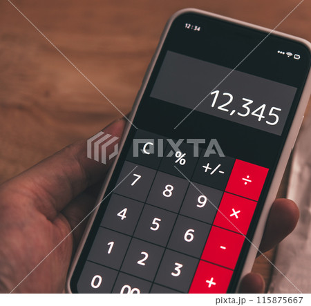 スマートフォンの画面 115875667